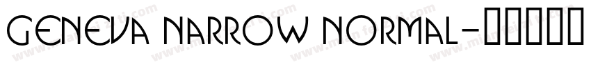 Geneva Narrow Normal字体转换